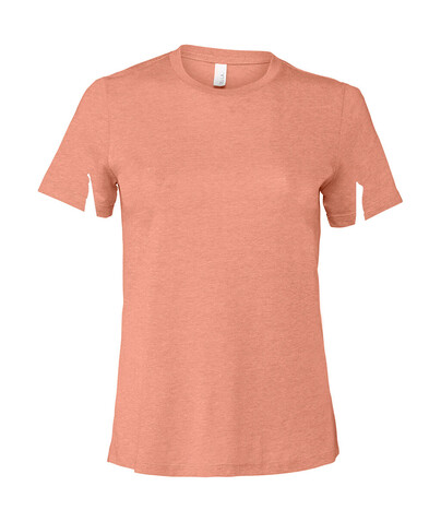 Bella Women`s Relaxed CVC Jersey Short Sleeve Tee, Heather Sunset, S bedrucken, Art.-Nr. 095064343 Bella Women`s Relaxed CVC Jersey Short Sleeve Tee, Heather Sunset, S bedrucken, Art.-Nr. 095064343
