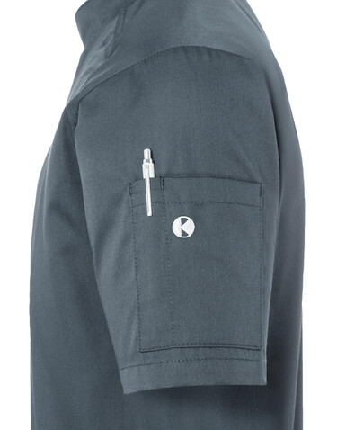 Karlowsky Short-Sleeve Chef Jacket Modern-Look, Anthracite, 50 (M) bedrucken, Art.-Nr. 097671402