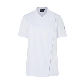 Karlowsky Short-Sleeve Ladies` Chef Jacket Modern-Look, White, 34 bedrucken, Art.-Nr. 098670000