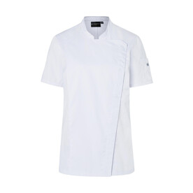 Karlowsky Short-Sleeve Ladies` Chef Jacket Modern-Look, White, 34 bedrucken, Art.-Nr. 098670000