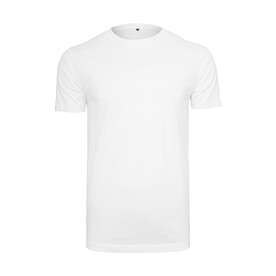 Build Your Brand T-Shirt Round Neck, White, XS bedrucken, Art.-Nr. 101390000