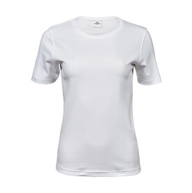 Tee Jays Ladies` Interlock T-Shirt, White, S bedrucken, Art.-Nr. 101540003