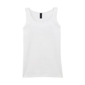 Gildan Softstyle Women`s Tank, White, S bedrucken, Art.-Nr. 106090003 Gildan Softstyle Women`s Tank, White, S bedrucken, Art.-Nr. 106090003