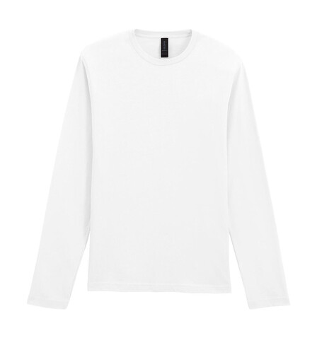 Gildan Softstyle Adult Long Sleeve T-Shirt, White, M bedrucken, Art.-Nr. 107090004