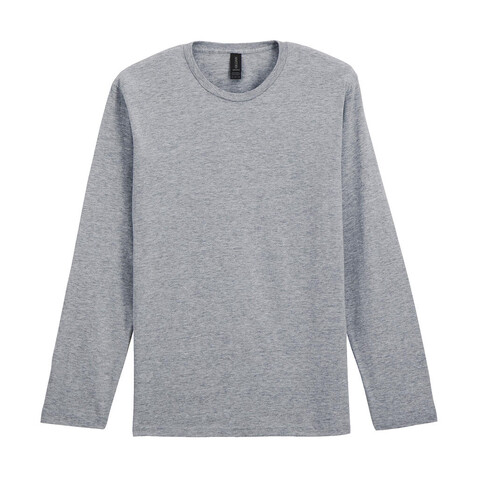 Gildan Softstyle Adult Long Sleeve T-Shirt, Sport Grey, 3XL bedrucken, Art.-Nr. 107091258
