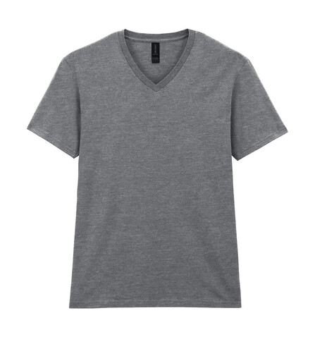 Gildan Softstyle Adult V-Neck T-Shirt, Sport Grey, L bedrucken, Art.-Nr. 108091255
