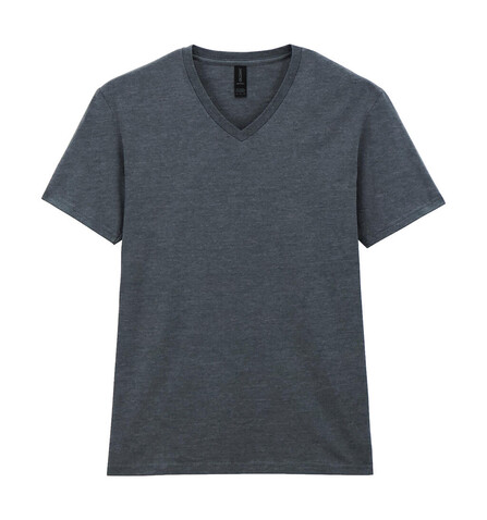 Gildan Softstyle Adult V-Neck T-Shirt, Dark Heather, S bedrucken, Art.-Nr. 108091263