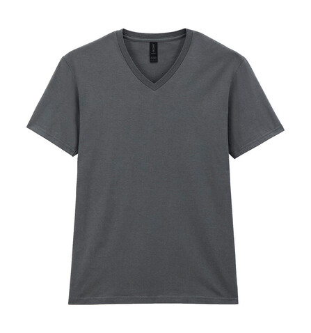 Gildan Softstyle Adult V-Neck T-Shirt, Charcoal, 2XL bedrucken, Art.-Nr. 108091307