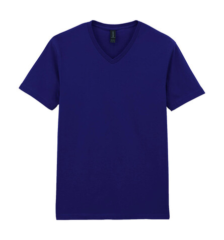 Gildan Softstyle Adult V-Neck T-Shirt, Navy, M bedrucken, Art.-Nr. 108092004