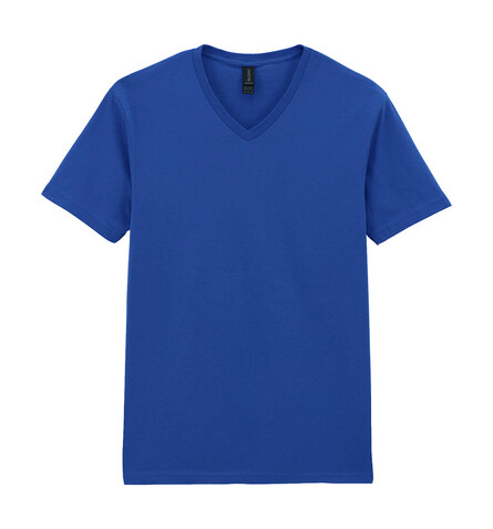 Gildan Softstyle Adult V-Neck T-Shirt, Royal, L bedrucken, Art.-Nr. 108093005