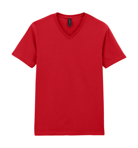 Gildan Softstyle Adult V-Neck T-Shirt, Red, 2XL bedrucken, Art.-Nr. 108094007