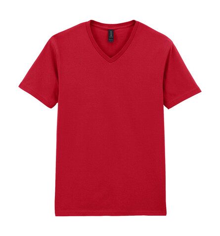 Gildan Softstyle Adult V-Neck T-Shirt, Cherry Red, S bedrucken, Art.-Nr. 108094013
