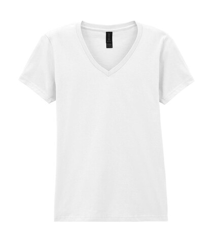 Gildan Softstyle Women`s V-Neck T-Shirt, White, M bedrucken, Art.-Nr. 109090004 Gildan Softstyle Women`s V-Neck T-Shirt, White, M bedrucken, Art.-Nr. 109090004