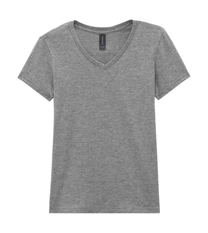 Gildan Softstyle Women`s V-Neck T-Shirt, Sport Grey, S bedrucken, Art.-Nr. 109091253 Gildan Softstyle Women`s V-Neck T-Shirt, Sport Grey, S bedrucken, Art.-Nr. 109091253