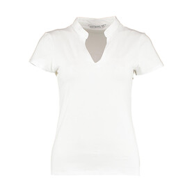 Kustom Kit Regular Fit Mandarin Collar Top, White, XS/S (8/10) bedrucken, Art.-Nr. 109110003 Kustom Kit Regular Fit Mandarin Collar Top, White, XS/S (8/10) bedrucken, Art.-Nr. 109110003