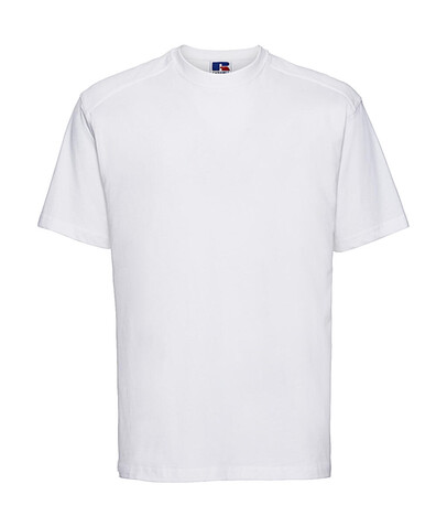 Russell Europe Heavy Duty Workwear T-Shirt, White, M bedrucken, Art.-Nr. 110000004 Russell Europe Heavy Duty Workwear T-Shirt, White, M bedrucken, Art.-Nr. 110000004