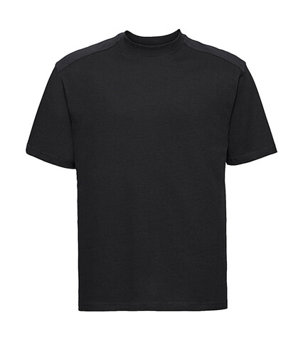Russell Europe Heavy Duty Workwear T-Shirt, Black, XL bedrucken, Art.-Nr. 110001016