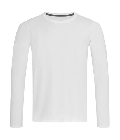 Stedman Stretch-T Long Sleeve for men, White, L bedrucken, Art.-Nr. 110050005