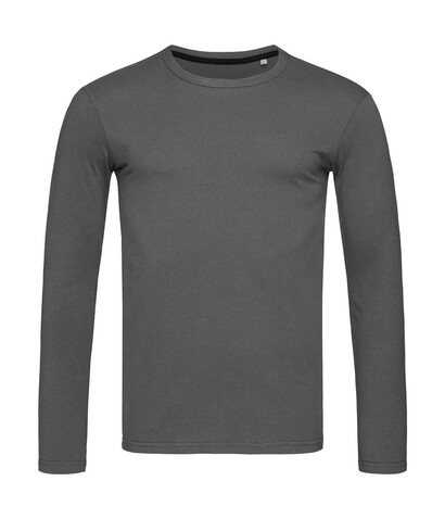 Stedman Stretch-T Long Sleeve for men, Slate Grey, XL bedrucken, Art.-Nr. 110051226