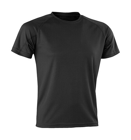 Result Aircool Tee, Black, M bedrucken, Art.-Nr. 110331013