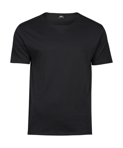 Tee Jays Raw Edge Tee, Black, 3XL bedrucken, Art.-Nr. 110541018
