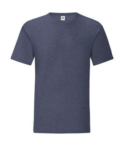 Fruit of the Loom Iconic 150 T, Heather Navy, M bedrucken, Art.-Nr. 111012042