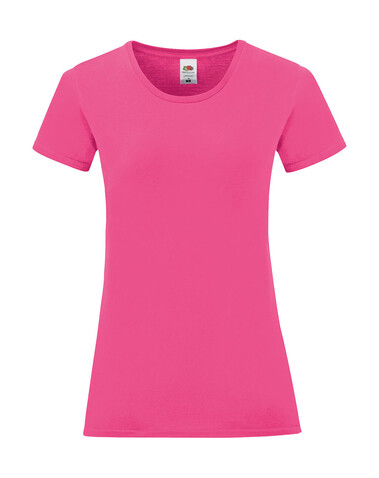 Fruit of the Loom Ladies` Iconic 150 T, Fuchsia, 2XL bedrucken, Art.-Nr. 112014397