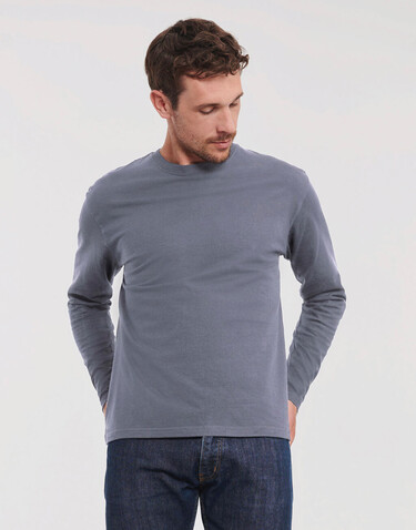 Russell Europe Authentic Classic Long Sleeve T, White, S bedrucken, Art.-Nr. 113000003 Russell Europe Authentic Classic Long Sleeve T, White, S bedrucken, Art.-Nr. 113000003