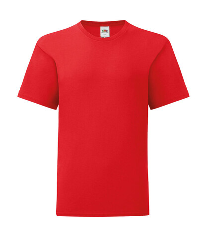 Fruit of the Loom Kids` Iconic 150 T, Red, 140 (9-11) bedrucken, Art.-Nr. 113014006