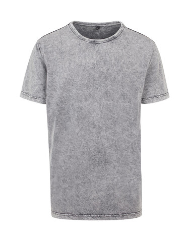 Build Your Brand Acid Washed Tee, Dark Grey White, S bedrucken, Art.-Nr. 113391291