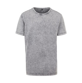 Build Your Brand Acid Washed Tee, Grey Black, S bedrucken, Art.-Nr. 113391241
