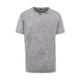 Build Your Brand Acid Washed Tee, Grey Black, S bedrucken, Art.-Nr. 113391241