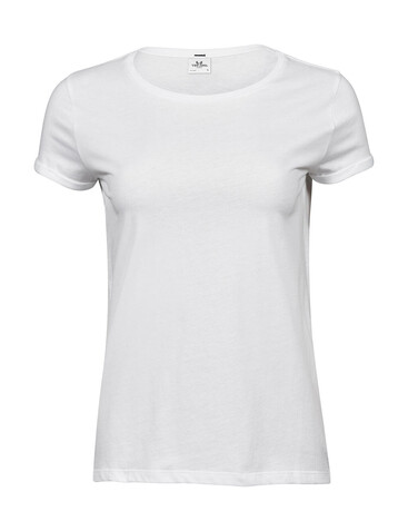 Tee Jays Ladies` Roll-Up Tee, White, L bedrucken, Art.-Nr. 113540005