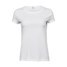 Tee Jays Ladies` Roll-Up Tee, White, S bedrucken, Art.-Nr. 113540003 Tee Jays Ladies` Roll-Up Tee, White, S bedrucken, Art.-Nr. 113540003