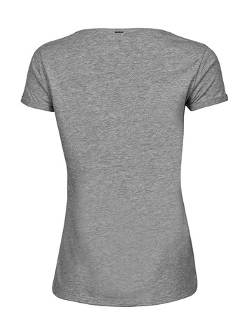 Tee Jays Ladies` Roll-Up Tee, Heather Grey, M bedrucken, Art.-Nr. 113541234 Tee Jays Ladies` Roll-Up Tee, Heather Grey, M bedrucken, Art.-Nr. 113541234