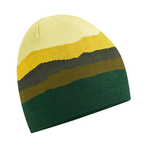 Beechfield Mountain Peaks Pull-On Beanie, Alpine Peaks, One Size bedrucken, Art.-Nr. 115698130