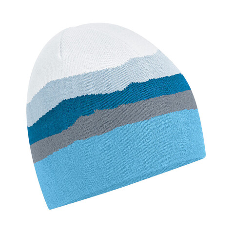 Beechfield Mountain Peaks Pull-On Beanie, Rocky Peaks, One Size bedrucken, Art.-Nr. 115698160