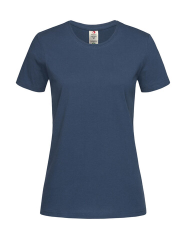 Stedman Classic-T Organic Fitted Women, Navy, XS bedrucken, Art.-Nr. 117052002