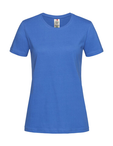 Stedman Classic-T Organic Fitted Women, Bright Royal, L bedrucken, Art.-Nr. 117053065