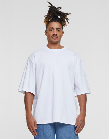 Build Your Brand Oversized Sleeve Tee, Sand, S bedrucken, Art.-Nr. 117397411