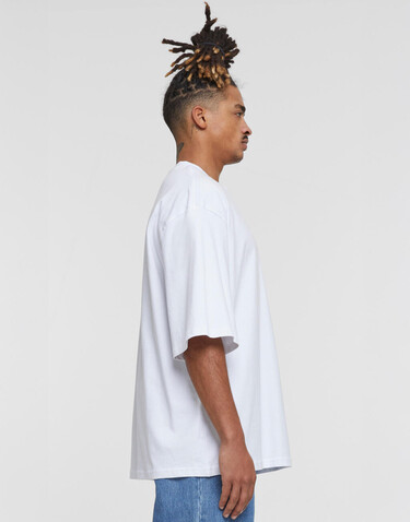 Build Your Brand Oversized Sleeve Tee, White, M bedrucken, Art.-Nr. 117390002