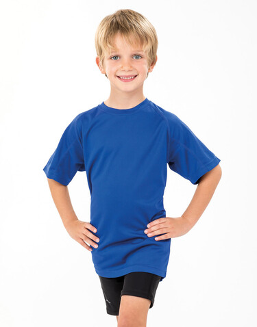 Result Junior Performance Aircool Tee, Black, S (5-6, 116) bedrucken, Art.-Nr. 118331013