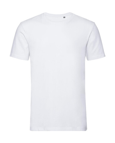 Russell Europe Men`s Pure Organic Tee, White, XS bedrucken, Art.-Nr. 119000002