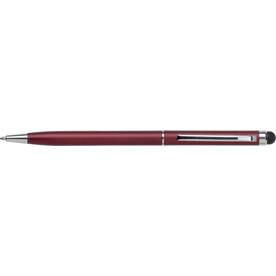 Kugelschreiber Irina | Stylus – Bordeauxrot bedrucken, Art.-Nr. 010999999_3832