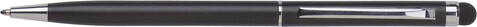 Kugelschreiber aus Aluminium Irina – Schwarz bedrucken, Art.-Nr. 001999999_3832