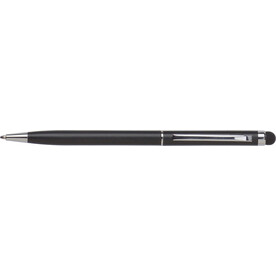 Kugelschreiber Irina | Stylus – Schwarz bedrucken, Art.-Nr. 001999999_3832