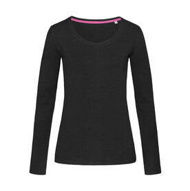 Stedman Stretch-T Long Sleeve for women, Black Opal, XS bedrucken, Art.-Nr. 126051022