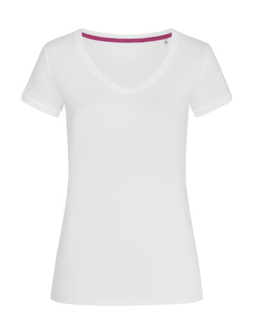Stedman Megan V-Neck, White, S bedrucken, Art.-Nr. 129050003