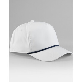 Beechfield Rope Detail Golf Cap, White/Navy, One Size bedrucken, Art.-Nr. 132690610