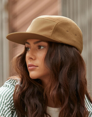 Beechfield Recycled Fleece Outdoor Camper Cap, Biscuit, One Size bedrucken, Art.-Nr. 133690110